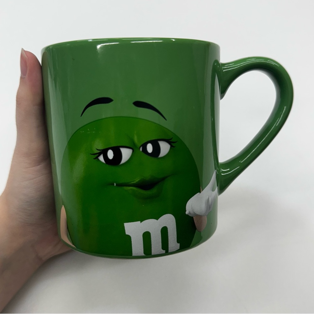 M&M Ms. Green Eat Your Heart Out, Darling Coffee Mug Large 16 fl. oz.